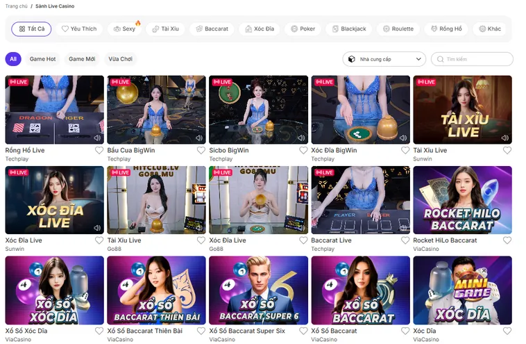 Đội Ngũ Dealers Đông Đảo Tại Live Casino Bin88 Với Tỷ Lệ Thắng Cược Vô Cùng Hấp Dẫn