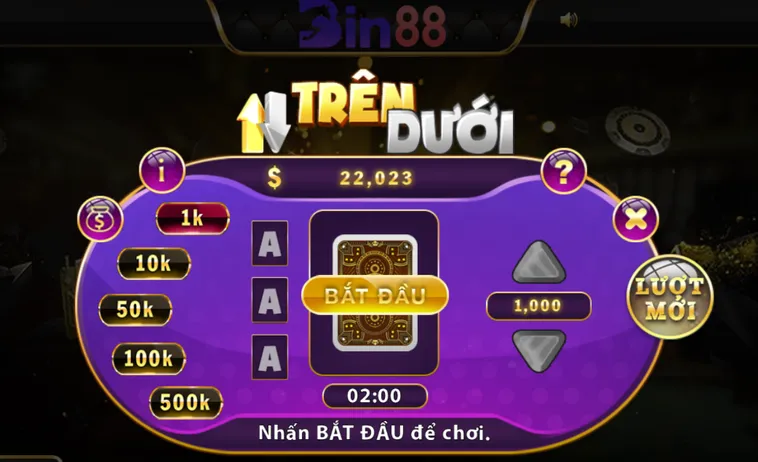 Game Nhanh Trên Dưới Tại Bin88 Đỉnh Cao Dự Đoán Với Tỷ Lệ Trả Thưởng Cực Hấp Dẫn
