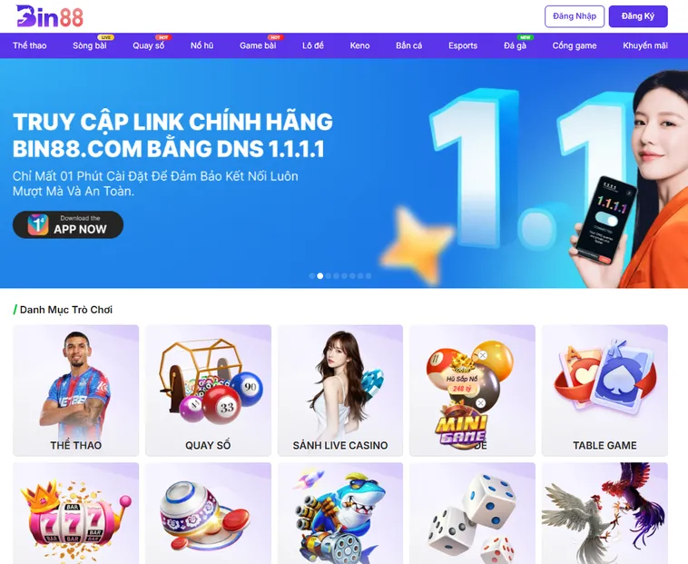 Khám phá Bin88 thiên đường cá cược trực tuyến đỉnh cao với tỷ lệ hoàn trả 1.5% sở hữu kho game đồ sộ và hệ thống bảo mật tuyệt đối an toàn.